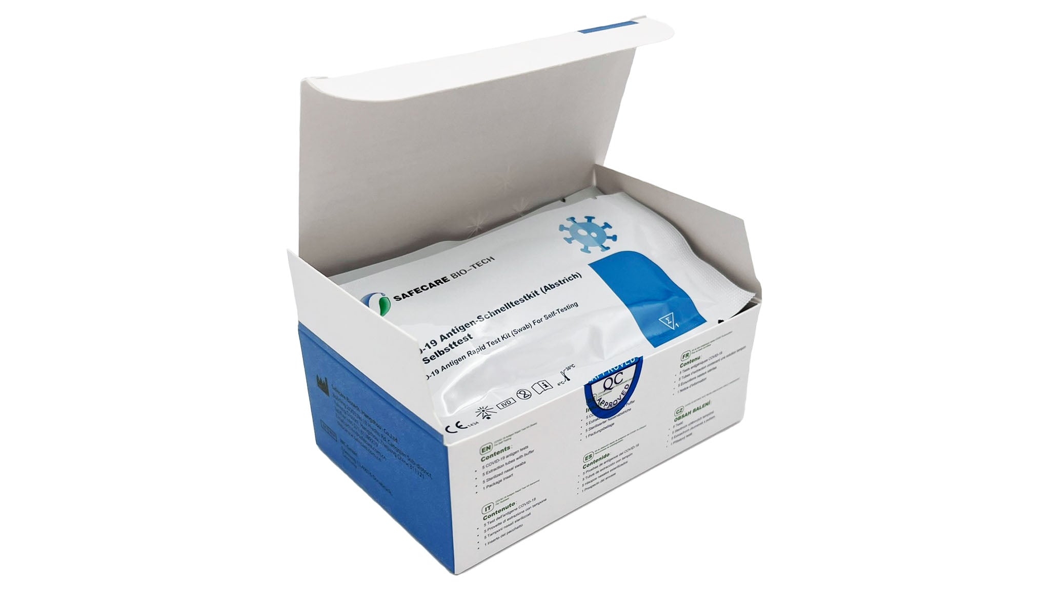 Safecare COVID-19 Selbst-/Laientest (5 Tests je Box)