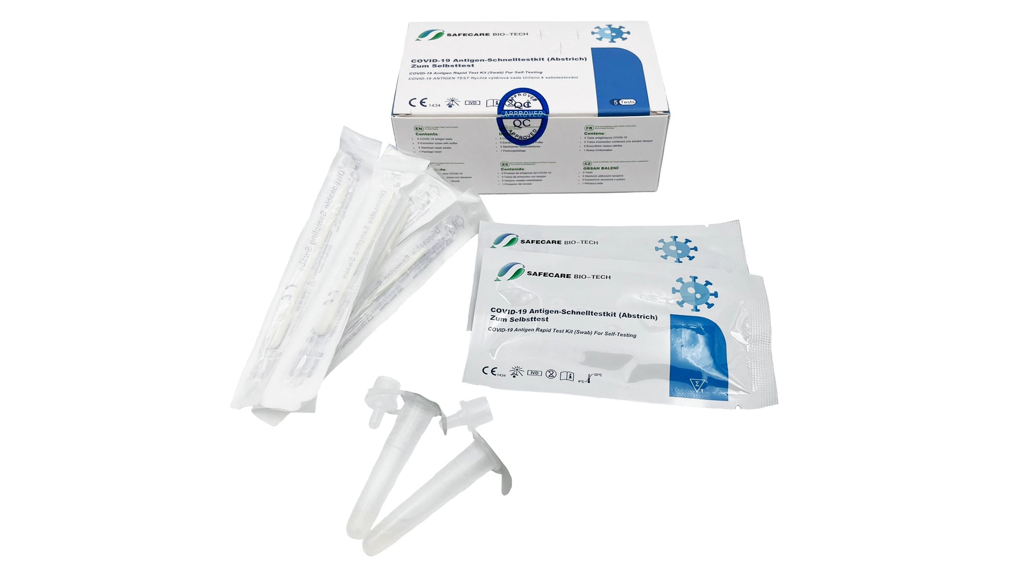 Safecare COVID-19 Selbst-/Laientest (5 Tests je Box)